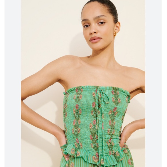 Alejandra Midi Dress
NWOT
Free People
Color: Green Combo - Picture 9 of 11